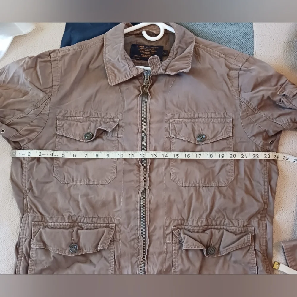 J. Crew A22 Military Jacket. Size Large Tall (Beige/Light Brown)
